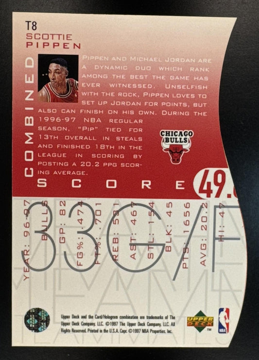 1997-98 Upper Deck Scottie Pippen #T8 Teammates Bulls