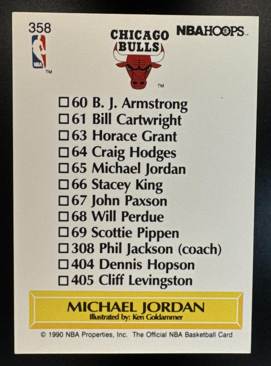 1990-91 Hoops Michael Jordan #358 Bulls
