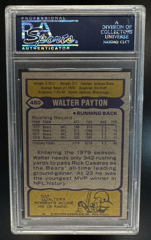 1979 Topps Walter Payton #480 Bears PSA 9 (OC)