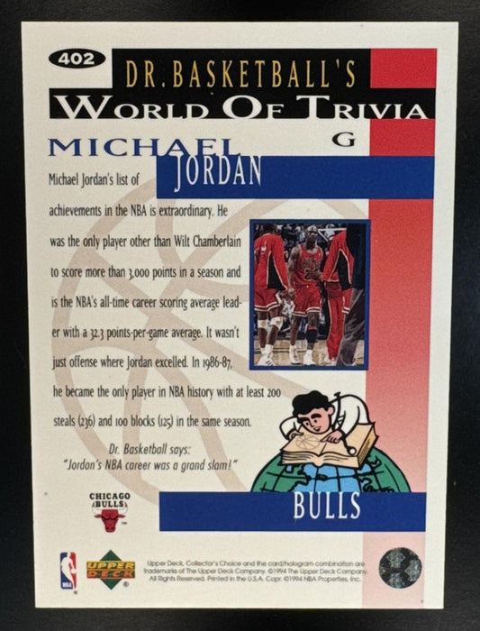 1994-95 Upper Deck Collector's Choice Michael Jordan #402 Bulls