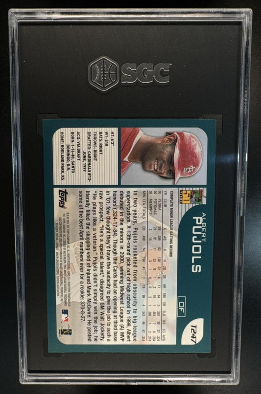 2001 Topps Traded & Rookies Albert Pujols #T247 RC Cardinals SGC 9.5