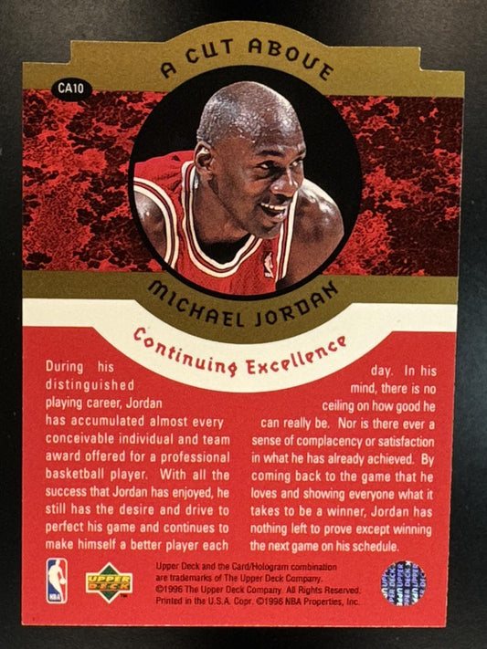 1996 Upper Deck Collector's Choice Michael Jordan #CA10 A Cut Above: The Years