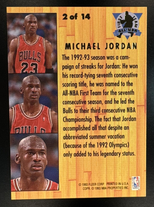 1993-94 Fleer Ultra Michael Jordan #2 All NBA Bulls