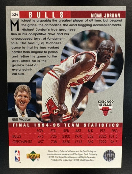 1995-96 Upper Deck Collector's Choice Michael Jordan #324 Bulls