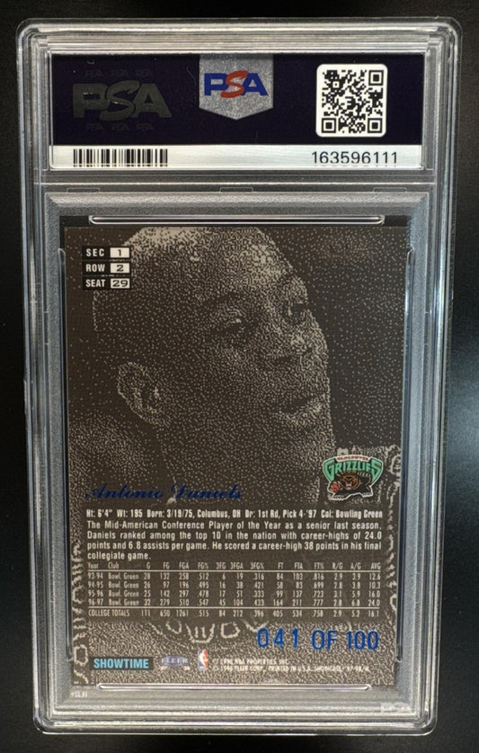 1997 Fleer Flair Showcase Antonio Daniels #29 Legacy Collection Row 2 /100 PSA 6