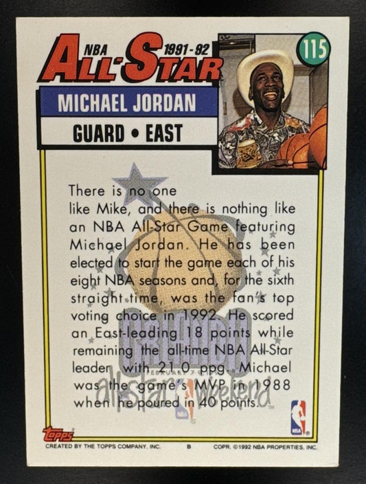 1992-93 Topps Michael Jordan #115 Bulls
