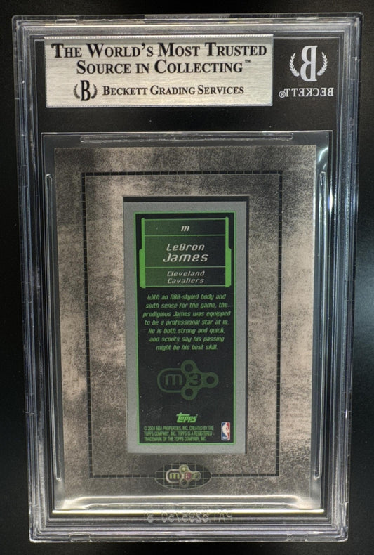 2003-04 Topps Rookie Matrix LeBron James #111 Frames Double RC Cavaliers BGS 9