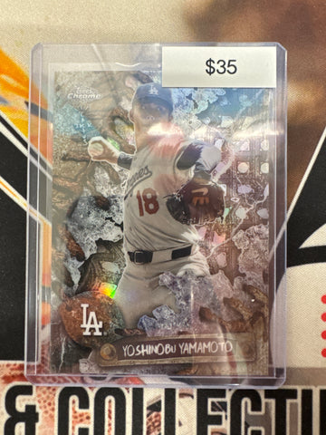 2026 Topps Chrome MLB X Cactus Jack Yoshinobu Yamamoto Refractor