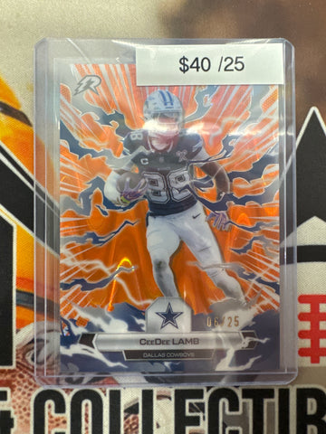 2026 Topps Resurgence NFL CeeDee Lamb Orange Raywave Refractor /25