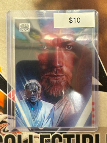Topps Chrome Galaxy Star Wars Obi-Wan Kenobi Sparkle Refractor