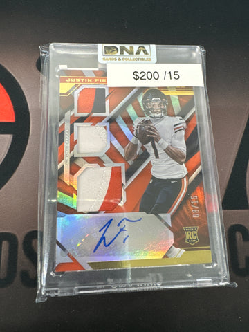 2021 Xr Justin Fields tri-patch auto /15