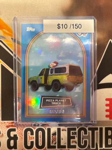 2026 Topps Toy Story 30th Anniversary Pizza Planet Truck Blue Foul /150