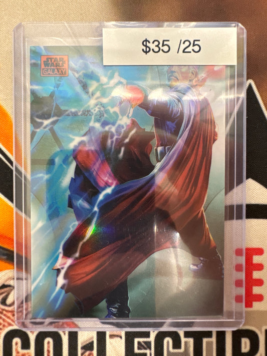 2025 Topps Chrome Star Wars Galaxy Dooku Orange Refractor /25