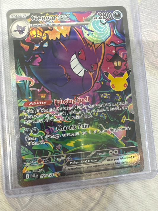 Pokemon Gengar ex 154/128 30th Celebration