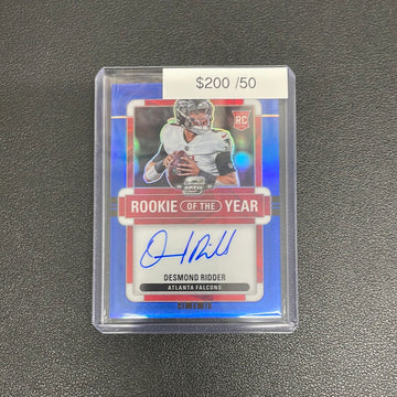 2022 Optic Contender ROTY Desmond Ridder Rookie Auto /50