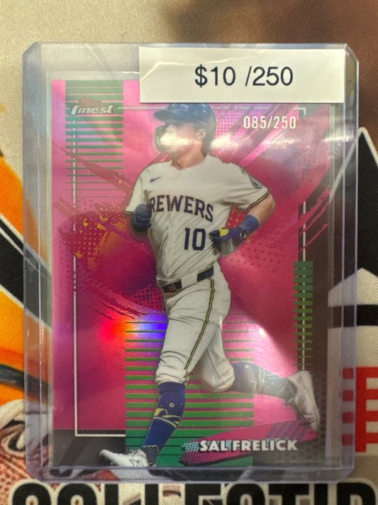 2026 Topps Finest MLB Sal Frelick Rare Pink Refractor /250