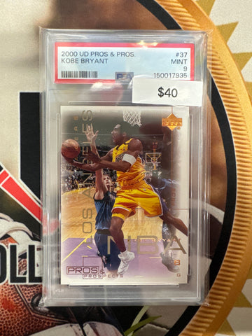 2000 Upper Deck Pros & Prospects Kobe Bryant PSA 9