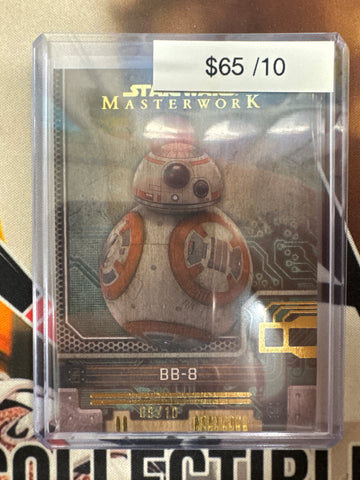 2025 Topps Star Wars Masterwork BB-8 Wooden Refractor /10