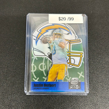 2022 NFL Contenders Optic Justin Herbert Die Cut /99