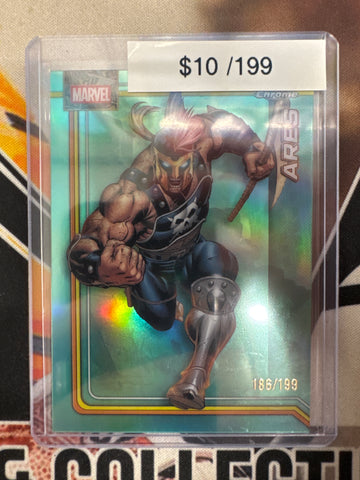 2026 Topps Chrome Marvel Ares Aqua Refractor /199