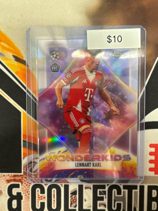 2026 Topps Chrome Champions League Lennart Karl Rookie Wonderkids