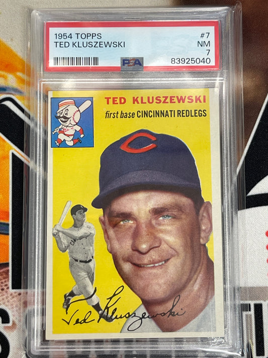 1954 Topps Ted Kluszewski PSA 7