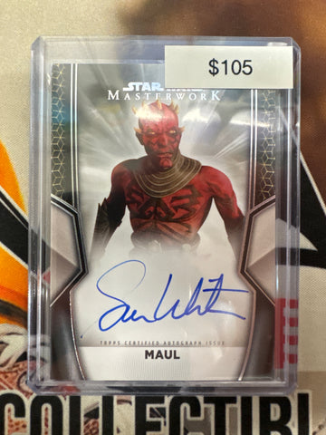 2025 Topps Star Wars Masterwork Sam Witwer As Maul Autograph