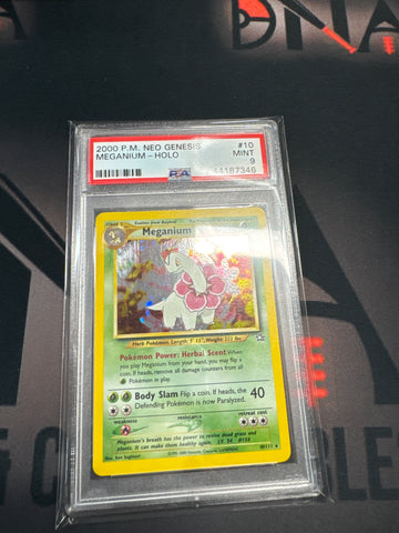 Pokemon Meganium holo 10/111 PSA 9