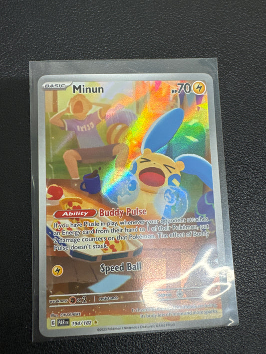 Pokemon Minun 194/182 Paradox Rift