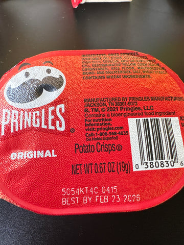 Cafe Pringles Original potato crisp