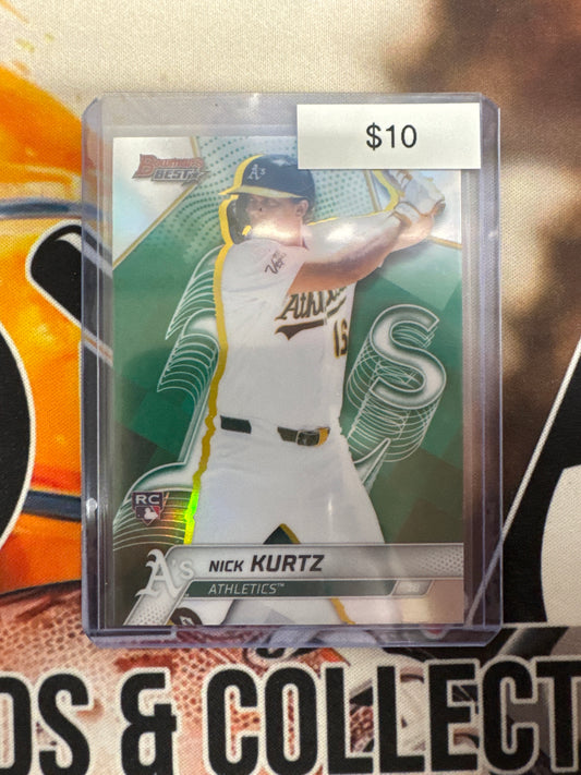 2025 Topps Bowman’s Best MLB Nick Kurts Rookie Refractor