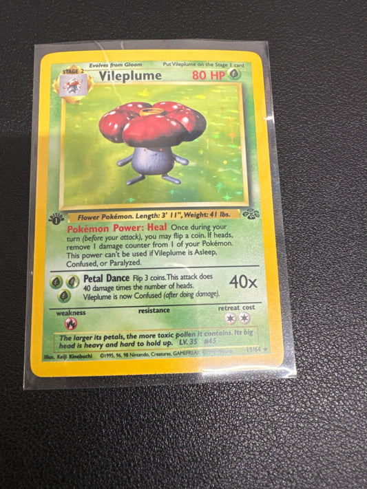 Pokémon Jungle Set Vileplume Holo 1st edition 15/64