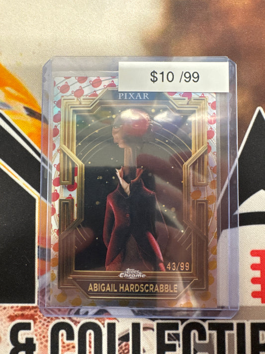 2025 Topps Disney Pixar Abigail Hardscrabble Gold Turning Red Etch Refractor /99