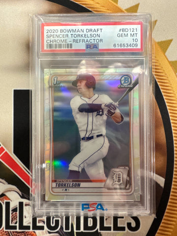 2020 Bowman Draft Spencer Torkelson Chrome Refractor PSA 10