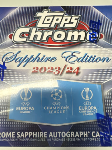 2023-24 Topps Chrome UEFA Sapphire Edition