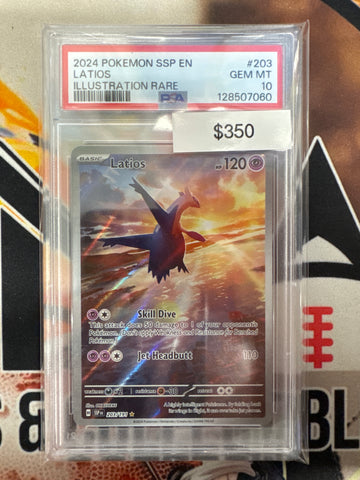 Pokémon SSP EN Latios Illustration Rare 203/191 PSA 10