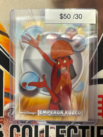 2026 Topps Chrome Disney Emperor Kizco White Refractor /30