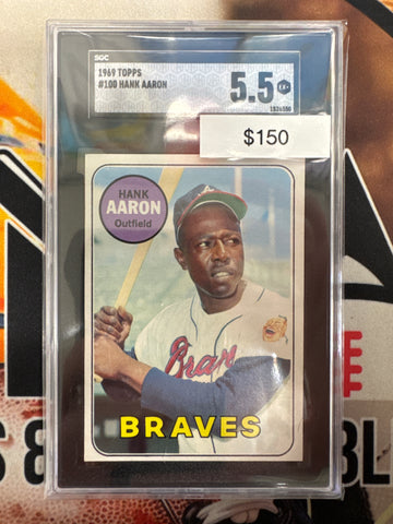 1969 Topps MLB Hank Aaron SGC 5.5