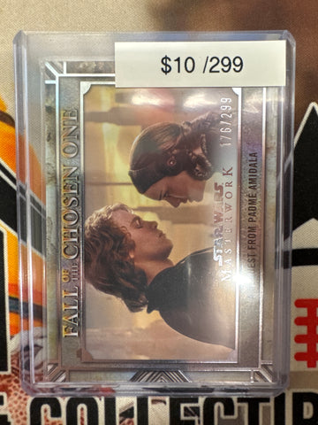 2025 Topps Star Wars Masterwork Fall Of The Chosen One A Request From Padmé Amidala Refractor /299