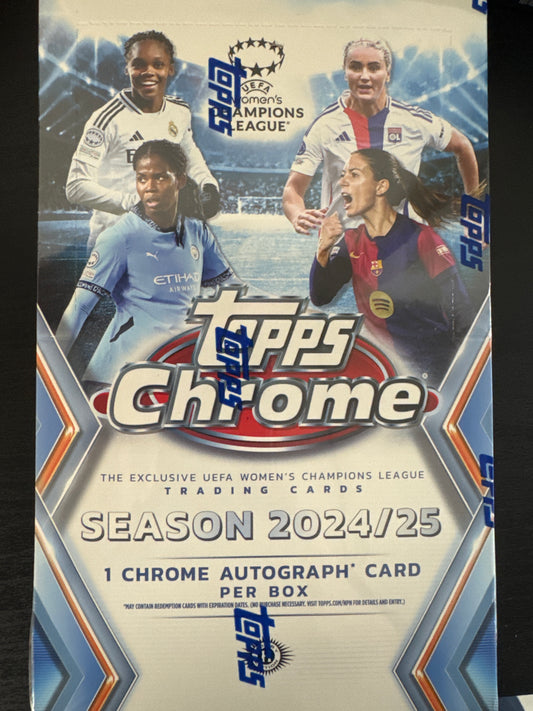 2024-25 Topps Chrome UEFA Women’s Champion’s League hobby