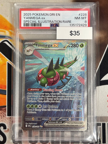 Pokémon Yanmega Special Illustration Rare Destined Rivals 228/182 PSA 8