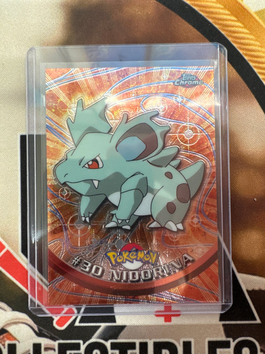 2000 Topps Chrome Pokemon Nidorina TV Animation Series #30