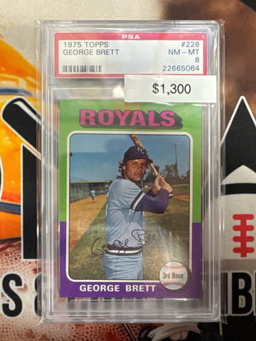 1975 Topps MLB George Brett PSA 8