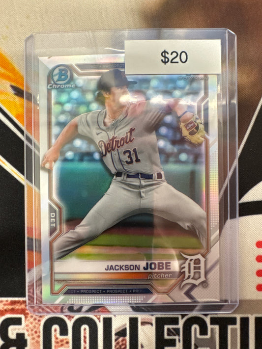 2021 Bowman Draft Chrome Jackson Jobe 1st Bowman Refractor