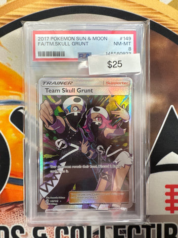 Pokémon Team Skull Grunt full Art 149/149 PSA 8