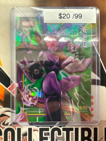 2026 Topps Chrome Marvel Clea Storm’s Lightning Green Refractor /99