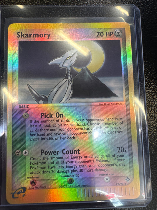 Pokemon Skarmory 21/97 reverse holo dragon
