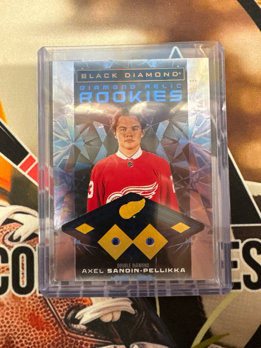 2025-26 Black Diamond Hockey Axel Sandin-Pellikka Diamond Relic Rookies /9