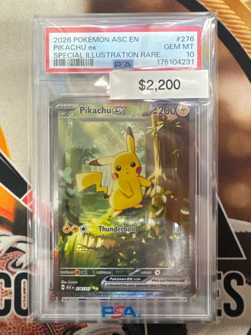 Pokemon Pikachu ex 276/217 Ascended Heroes PSA 10