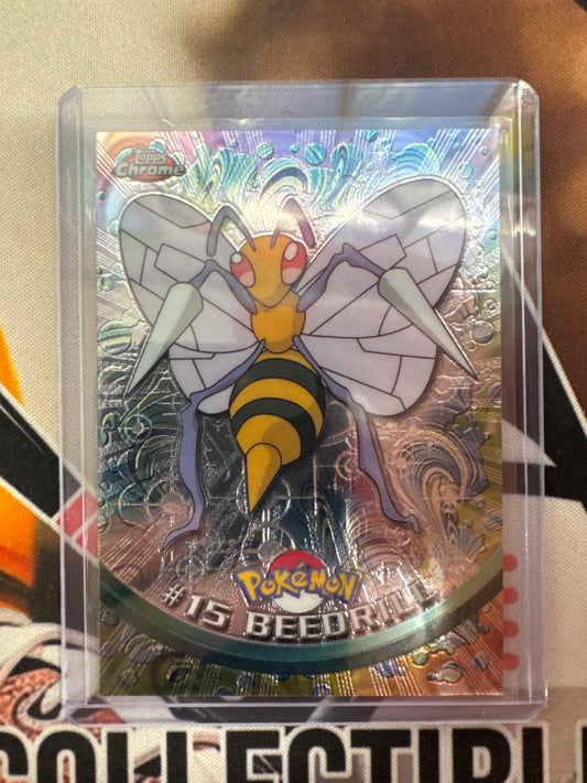 2000 Topps Chrome Pokemon Beedrill TV Animation Series #15
